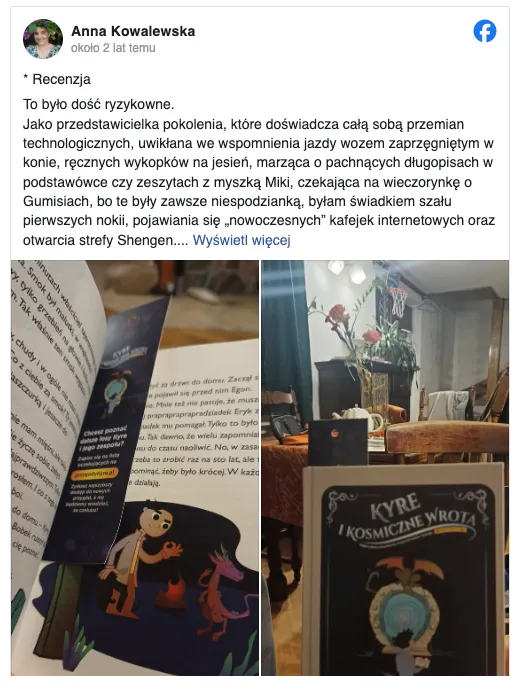 Zrzut recenzji w mediach społecznościowych